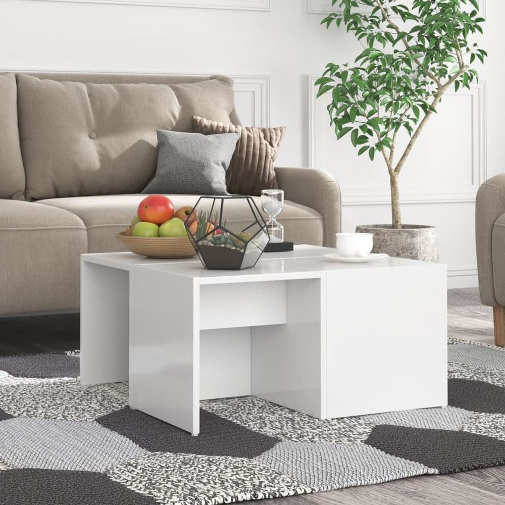Coffee Tables 4 pcs White 33x33x33 cm vidaXL Engineered Wood - Coffee Table from vidaXL