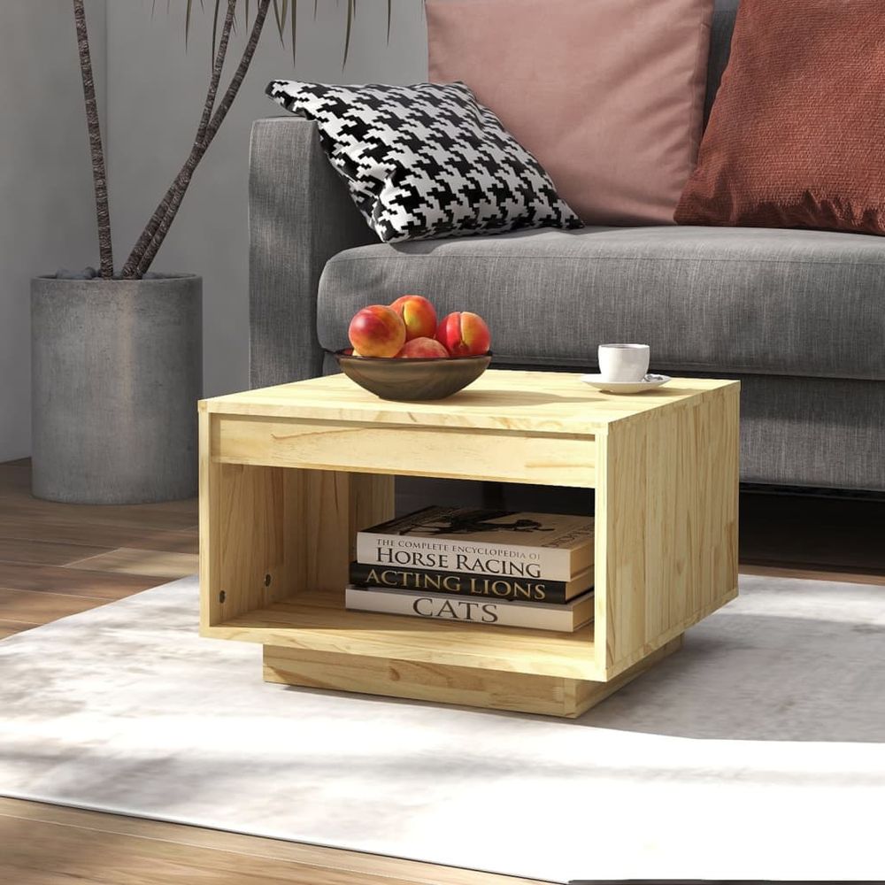 Coffee Table 50x50x33.5 cm vidaXL Solid Pinewood - Coffee Table from vidaXL