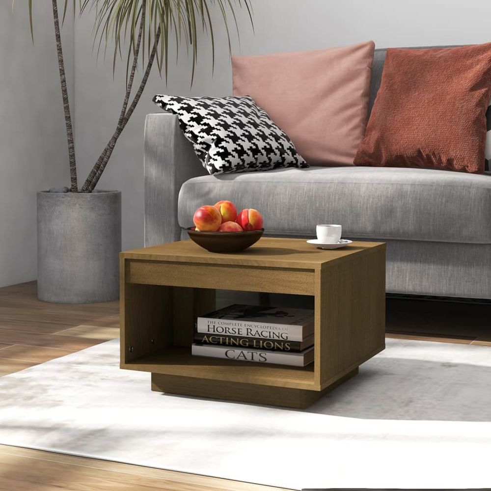 Coffee Table 50x50x33.5 cm vidaXL Solid Pinewood - Coffee Table from vidaXL
