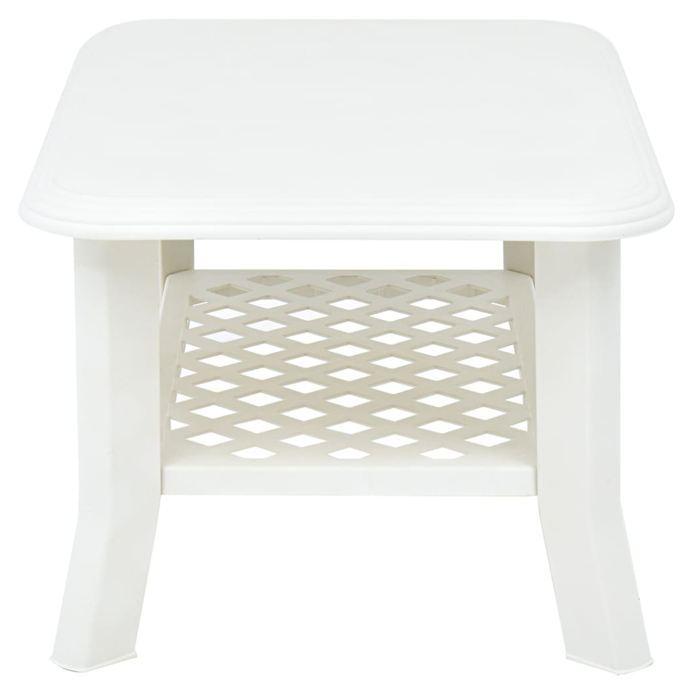 Coffee Table vidaXL White 90x60x46 cm Plastic - Coffee Table from vidaXL