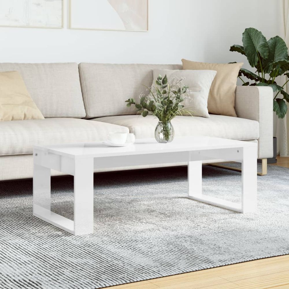 Coffee Table White 102x50x35 cm vidaXL Engineered Wood - Coffee Table from vidaXL