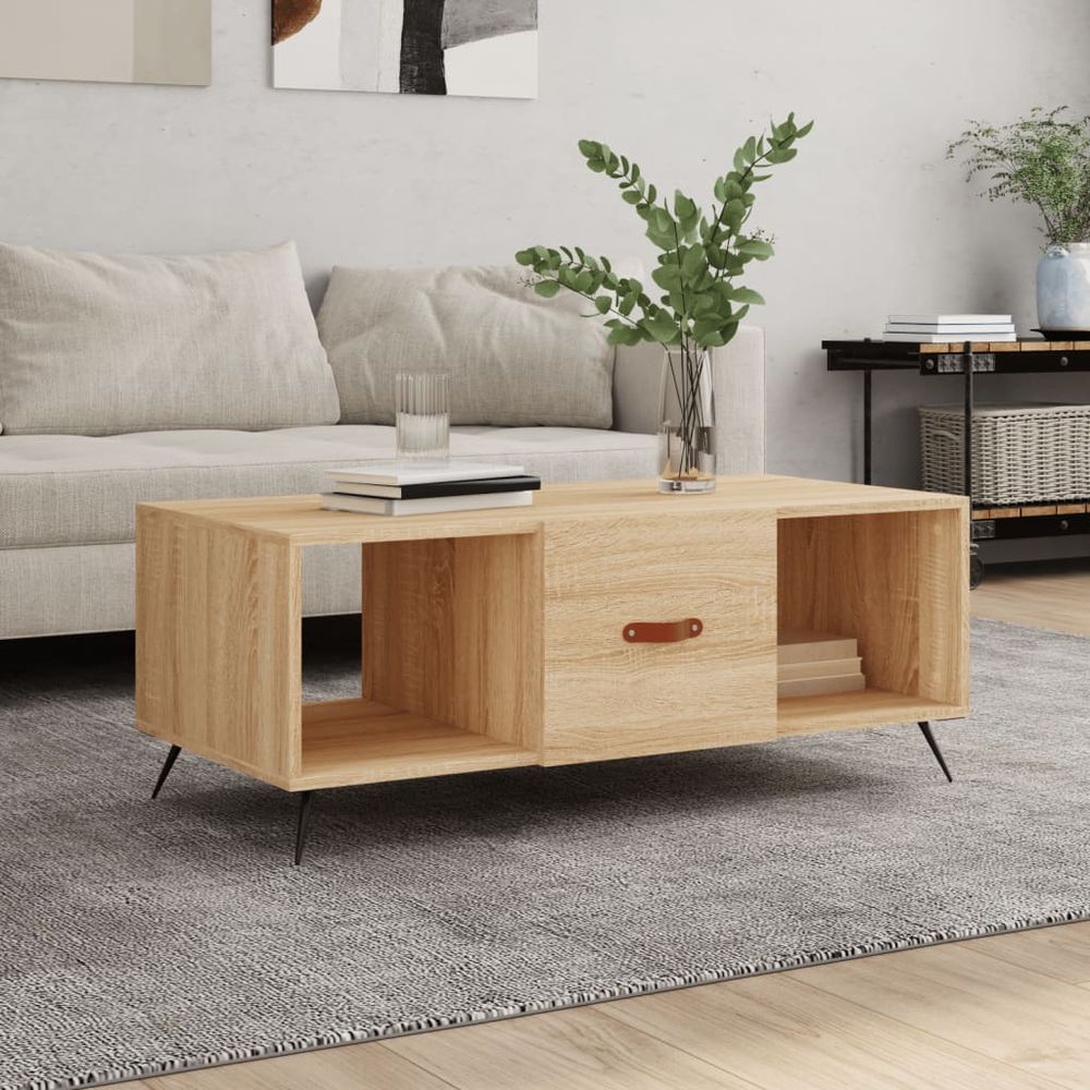 Coffee Table White 102x50x40 cm vidaXL Engineered Wood - Coffee Table from vidaXL