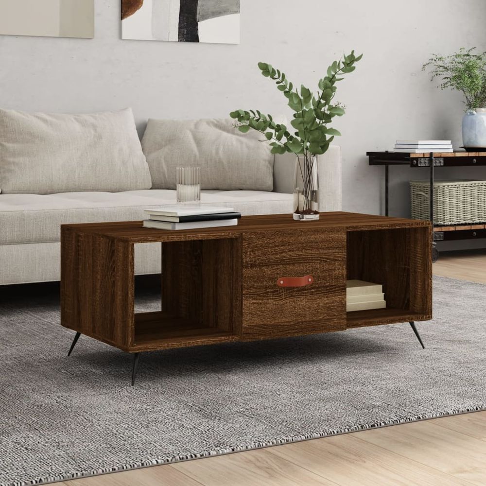 Coffee Table White 102x50x40 cm vidaXL Engineered Wood - Coffee Table from vidaXL