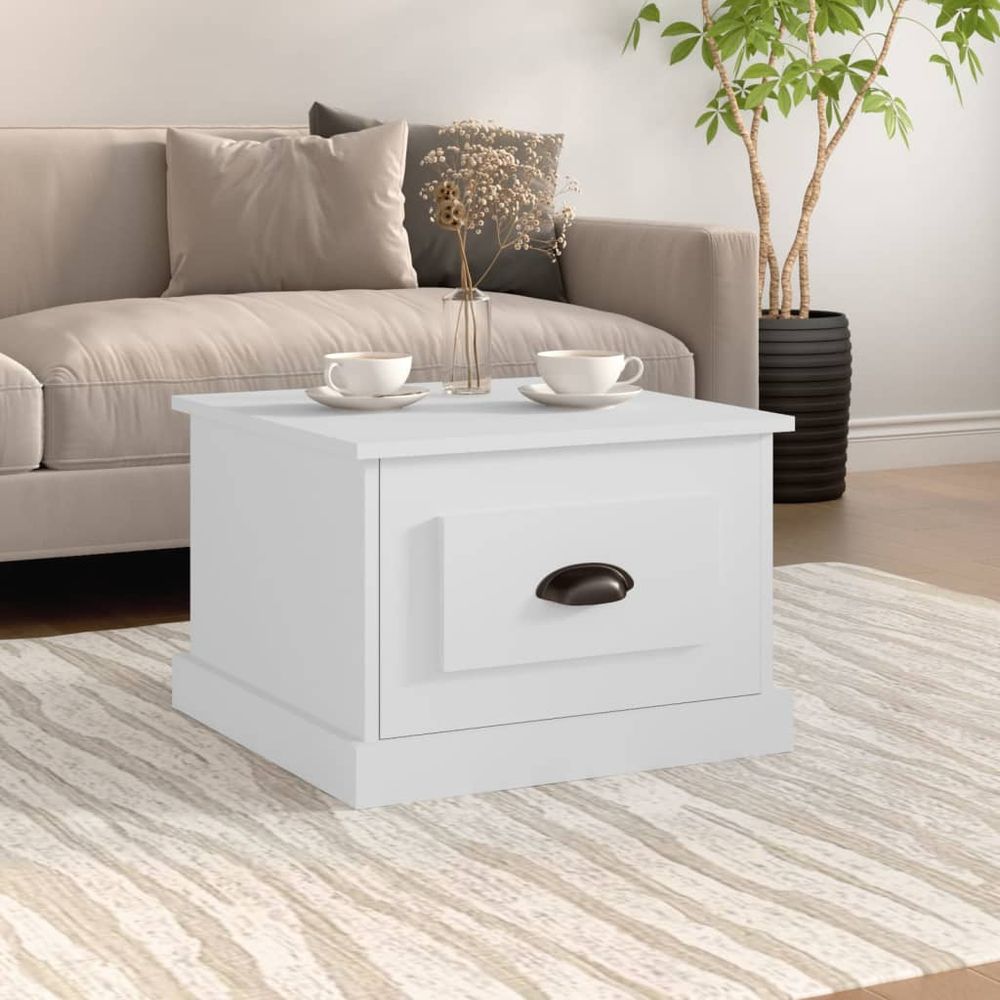 Coffee Table White 50x50x35 cm vidaXL Engineered Wood - Coffee Table from vidaXL