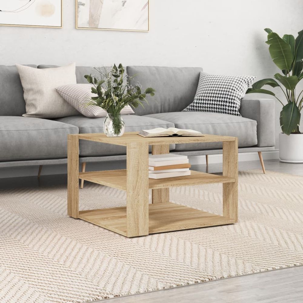Coffee Table White 59.5x59.5x40 cm vidaXL Engineered Wood - Coffee Table from vidaXL