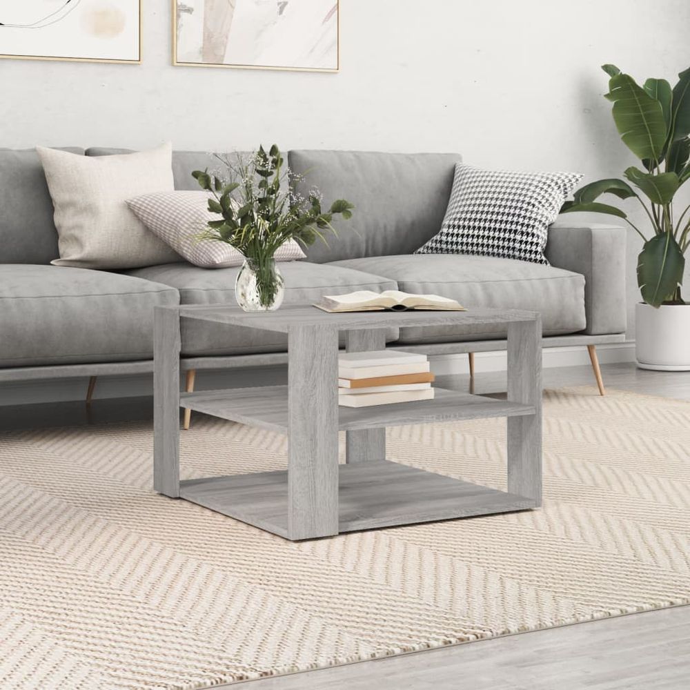 Coffee Table White 59.5x59.5x40 cm vidaXL Engineered Wood - Coffee Table from vidaXL