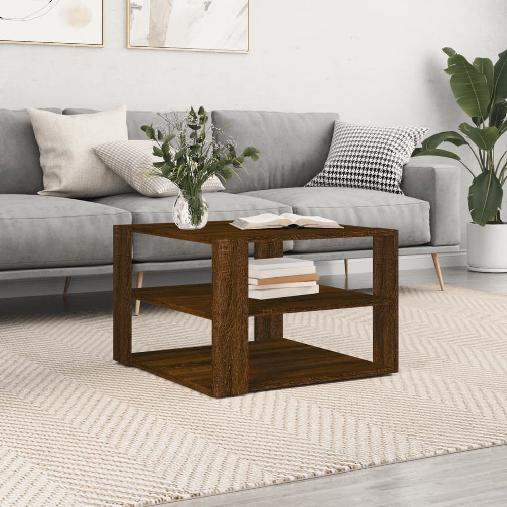 Coffee Table White 59.5x59.5x40 cm vidaXL Engineered Wood - Coffee Table from vidaXL