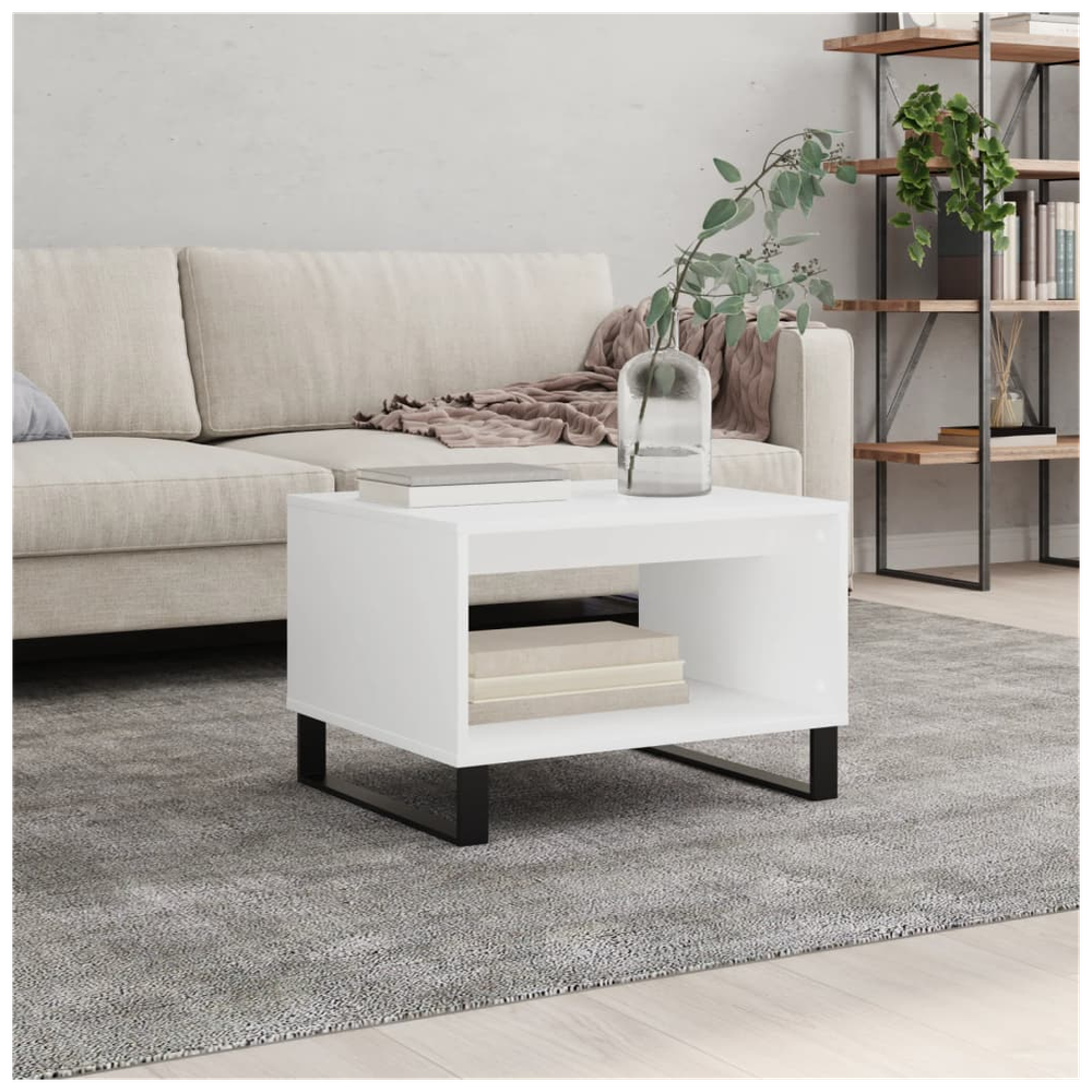 Coffee Table White 60x50x40 cm vidaXL Engineered Wood - Coffee Table from vidaXL