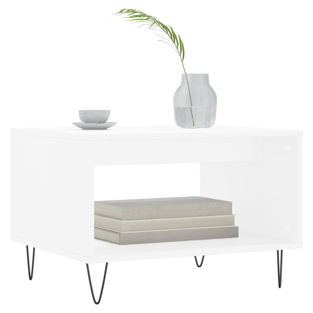 Coffee Table White 60x50x40 cm vidaXL Engineered Wood - Coffee Table from vidaXL