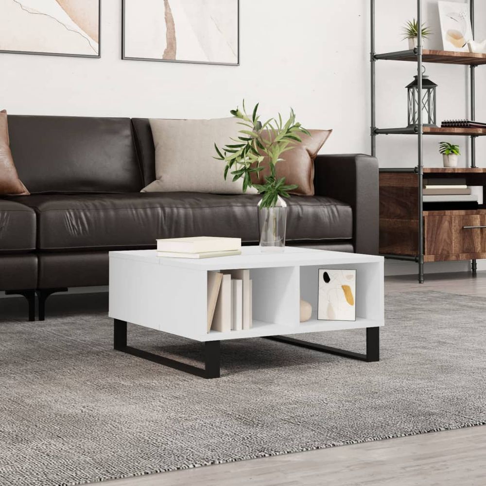 Coffee Table White 60x60x30 cm vidaXL Engineered Wood - Coffee Table from vidaXL