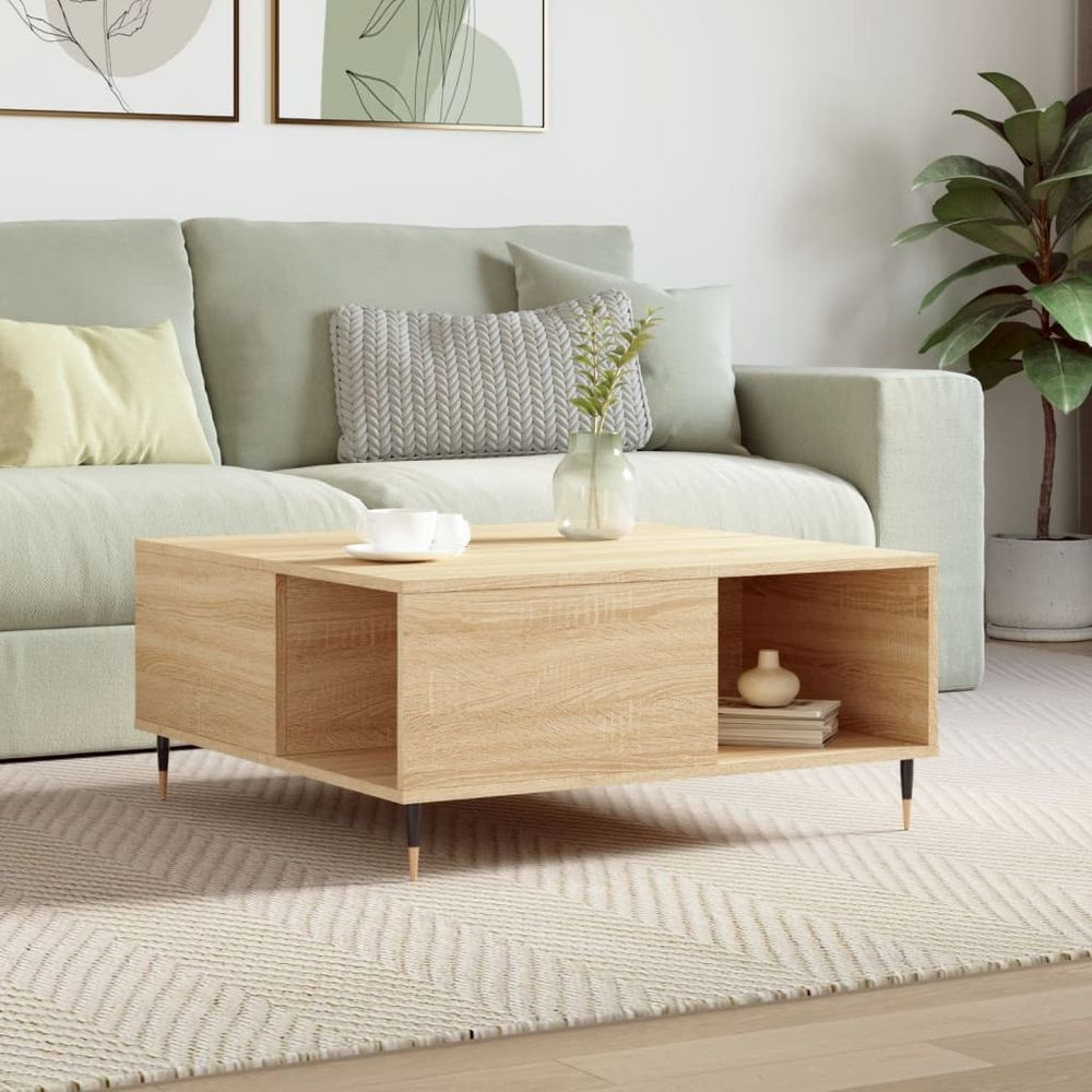 Coffee Table White 80x80x36.5 cm vidaXL Engineered Wood - Coffee Table from vidaXL