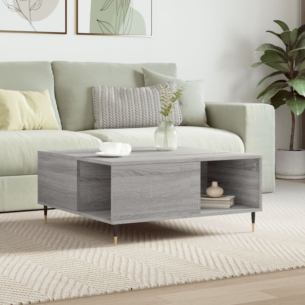 Coffee Table White 80x80x36.5 cm vidaXL Engineered Wood - Coffee Table from vidaXL