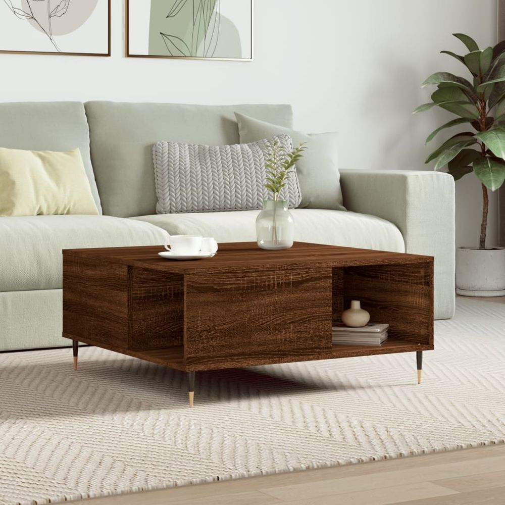 Coffee Table White 80x80x36.5 cm vidaXL Engineered Wood - Coffee Table from vidaXL