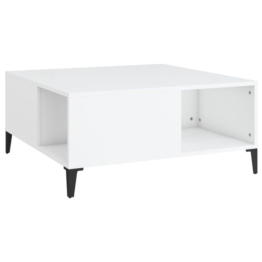 Coffee Table White 80x80x36.5 cm vidaXL Engineered Wood - Coffee Table from vidaXL