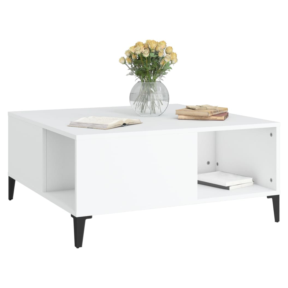 Coffee Table White 80x80x36.5 cm vidaXL Engineered Wood - Coffee Table from vidaXL