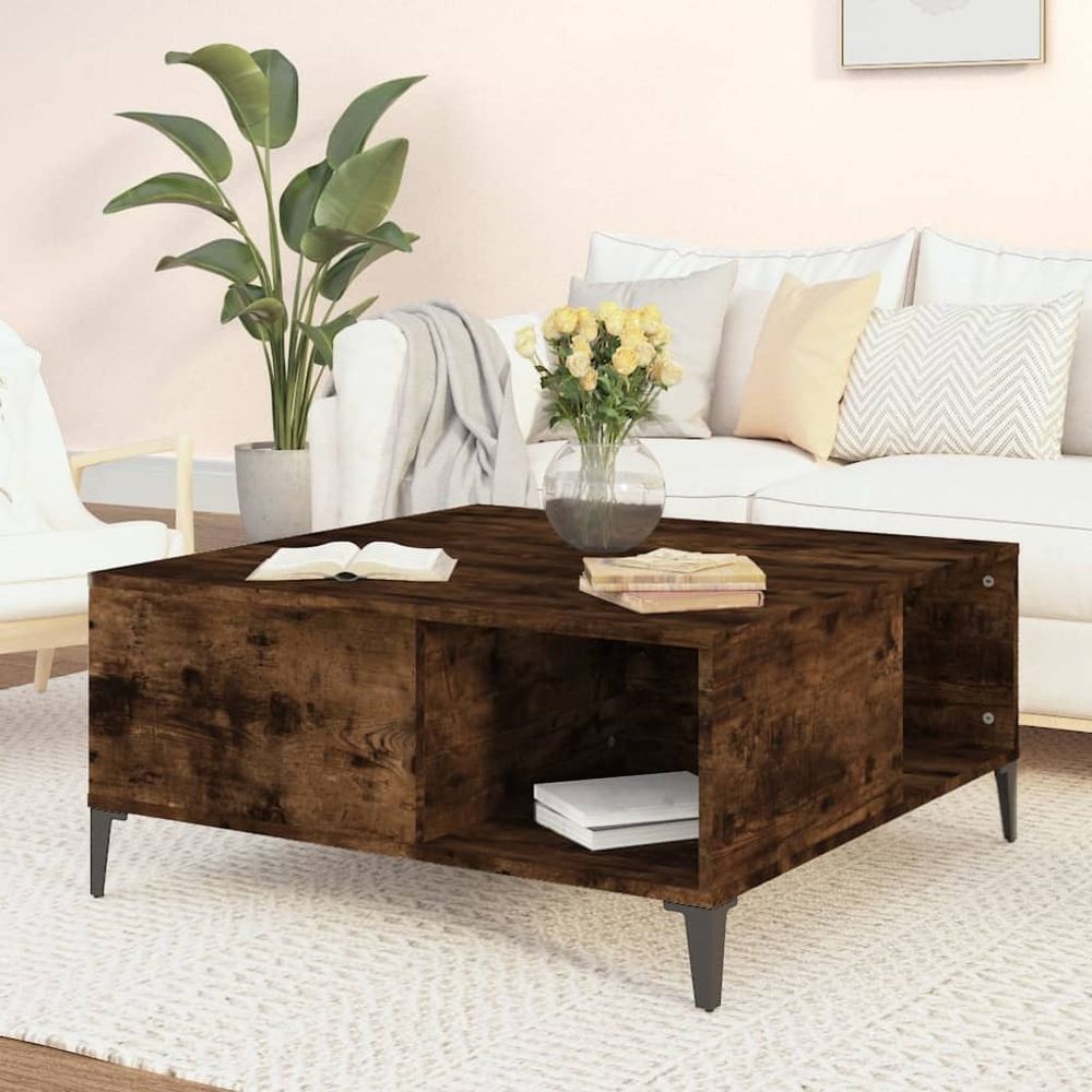 Coffee Table White 80x80x36.5 cm vidaXL Engineered Wood - Coffee Table from vidaXL
