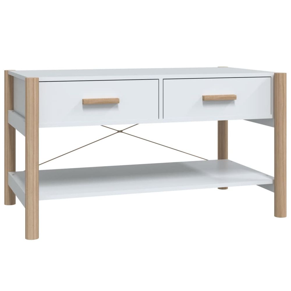 Coffee Table White 82x48x45 cm vidaXL Engineered Wood - Coffee Table from vidaXL