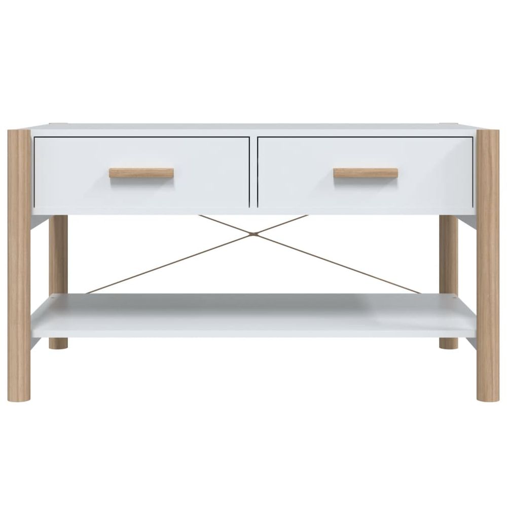 Coffee Table White 82x48x45 cm vidaXL Engineered Wood - Coffee Table from vidaXL