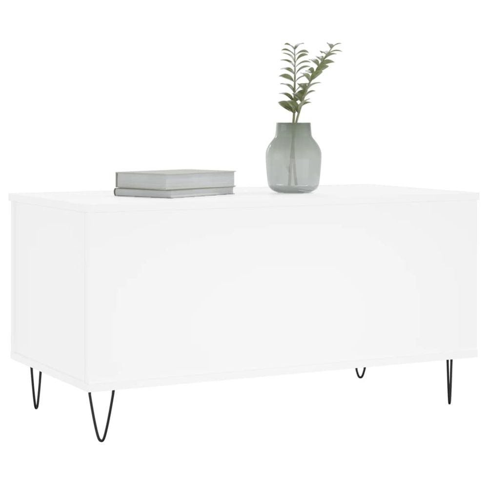 Coffee Table White 90x44.5x45 cm vidaXL Engineered Wood - Coffee Table from vidaXL
