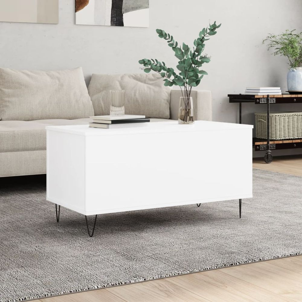 Coffee Table White 90x44.5x45 cm vidaXL Engineered Wood - Coffee Table from vidaXL