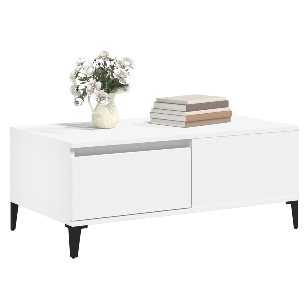 Coffee Table White 90x50x36.5 cm vidaXL Engineered Wood - Coffee Table from vidaXL