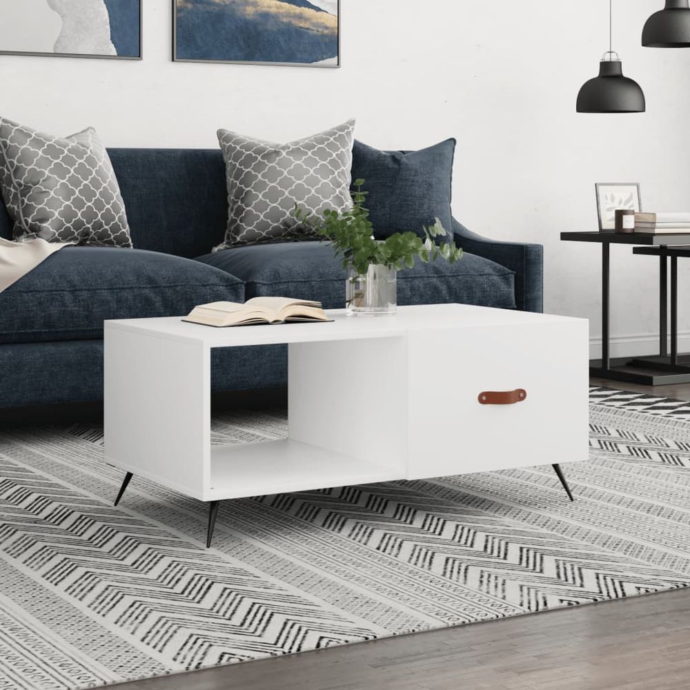 Coffee Table White 90x50x40 cm vidaXL Engineered Wood - Coffee Table from vidaXL
