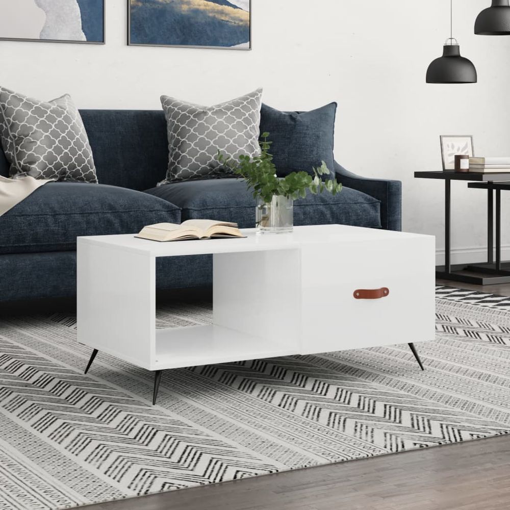 Coffee Table White 90x50x40 cm vidaXL Engineered Wood - Coffee Table from vidaXL
