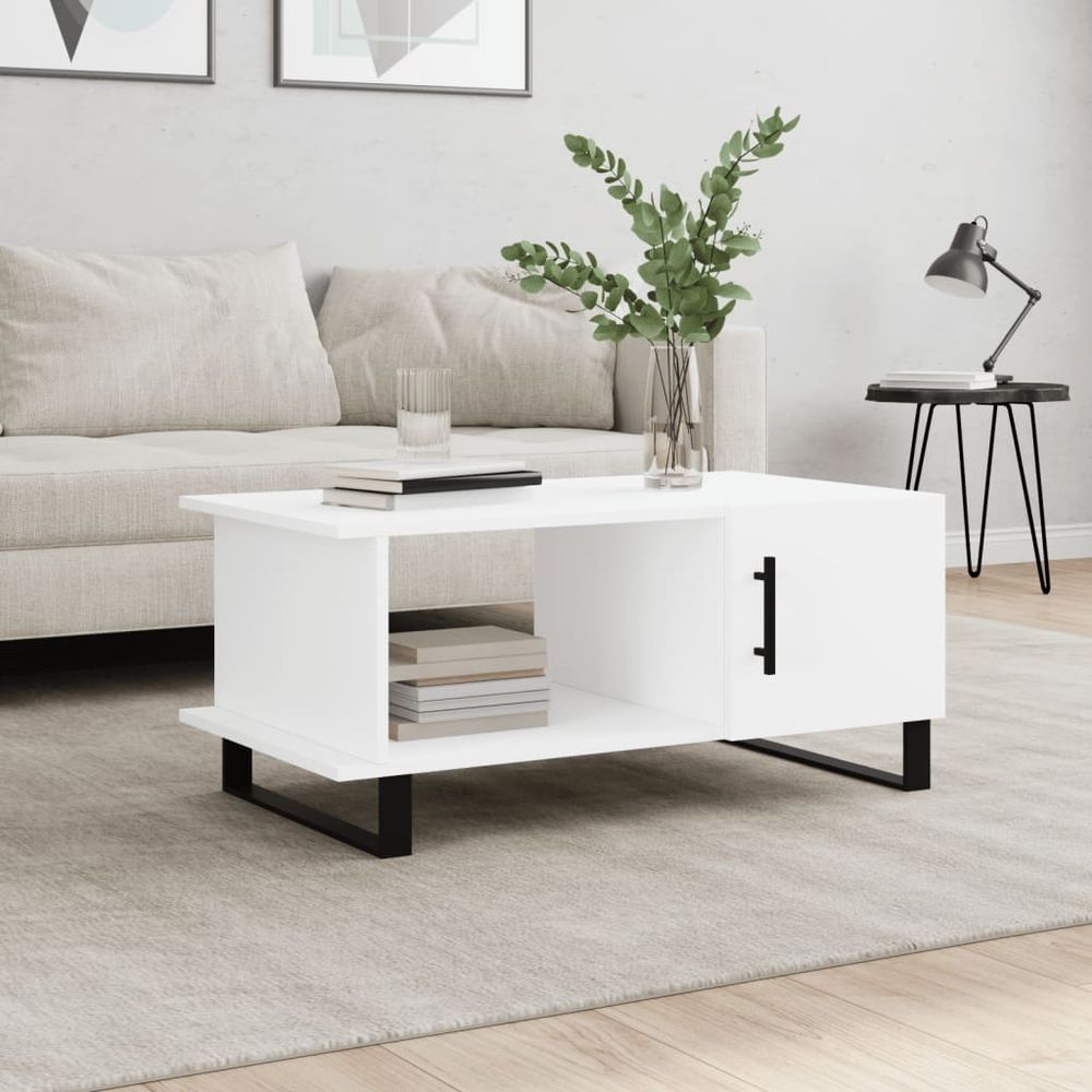 Coffee Table White 90x50x40 cm vidaXL Engineered Wood - Coffee Table from vidaXL
