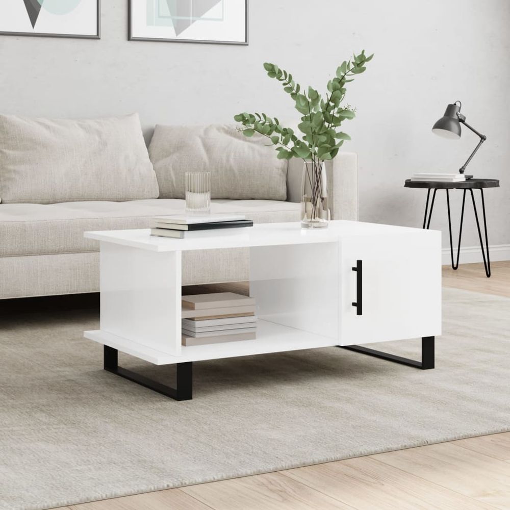 Coffee Table White 90x50x40 cm vidaXL Engineered Wood - Coffee Table from vidaXL