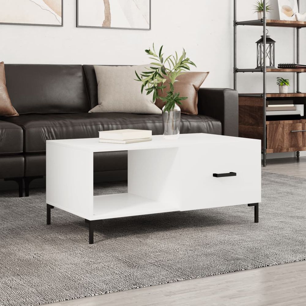 Coffee Table White 90x50x40 cm vidaXL Engineered Wood - Coffee Table from vidaXL