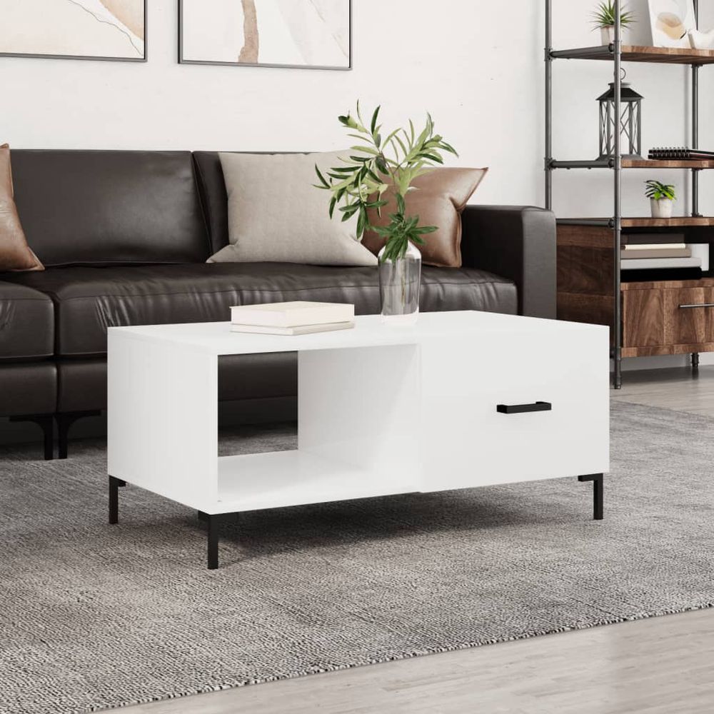 Coffee Table White 90x50x40 cm vidaXL Engineered Wood - Coffee Table from vidaXL