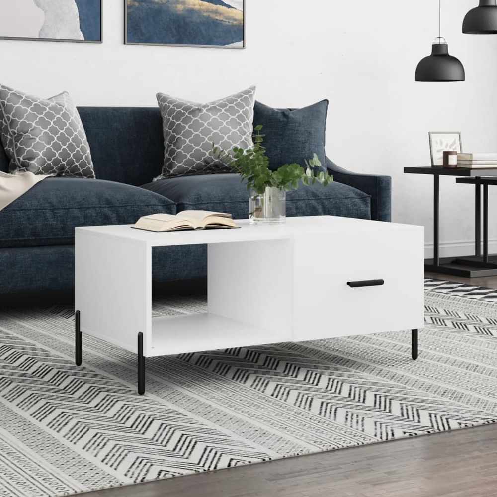 Coffee Table White 90x50x40 cm vidaXL Engineered Wood - Coffee Table from vidaXL