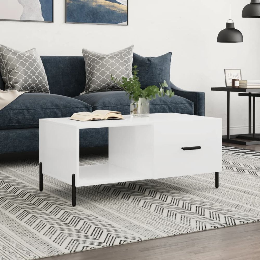 Coffee Table White 90x50x40 cm vidaXL Engineered Wood - Coffee Table from vidaXL