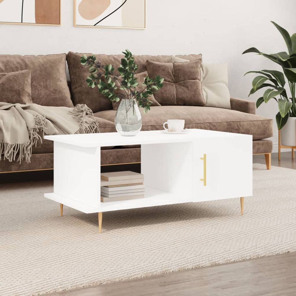 Coffee Table White 90x50x40 cm vidaXL Engineered Wood - Coffee Table from vidaXL