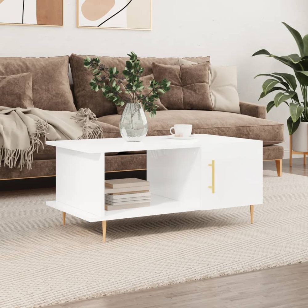 Coffee Table White 90x50x40 cm vidaXL Engineered Wood - Coffee Table from vidaXL