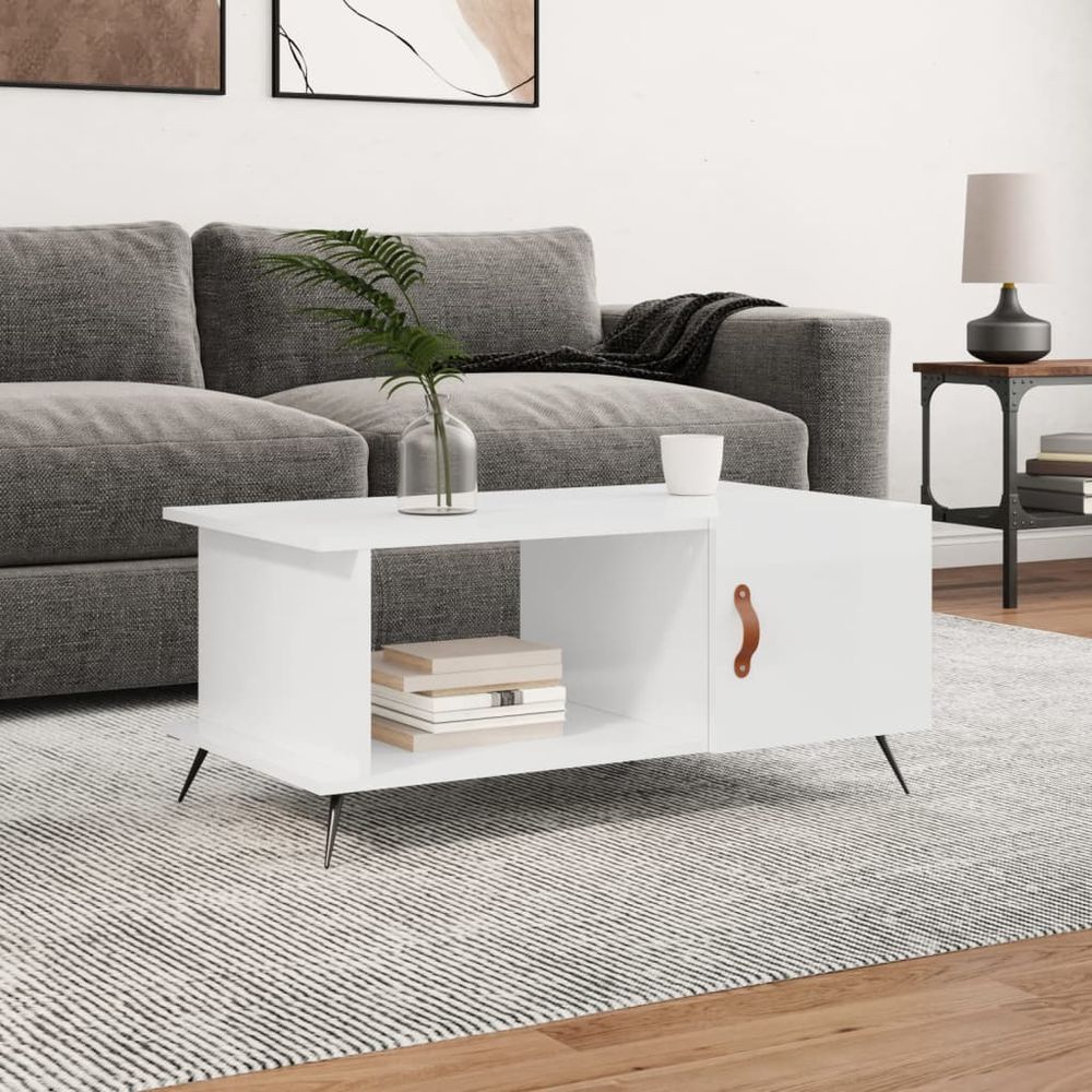 Coffee Table White 90x50x40 cm vidaXL Engineered Wood - Coffee Table from vidaXL