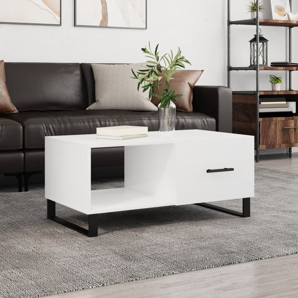 Coffee Table White 90x50x40 cm vidaXL Engineered Wood - Coffee Table from vidaXL