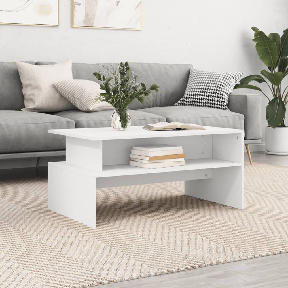 Coffee Table White 90x55x42.5 cm vidaXL Engineered Wood - Coffee Table from vidaXL