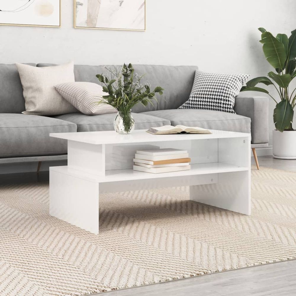 Coffee Table White 90x55x42.5 cm vidaXL Engineered Wood - Coffee Table from vidaXL