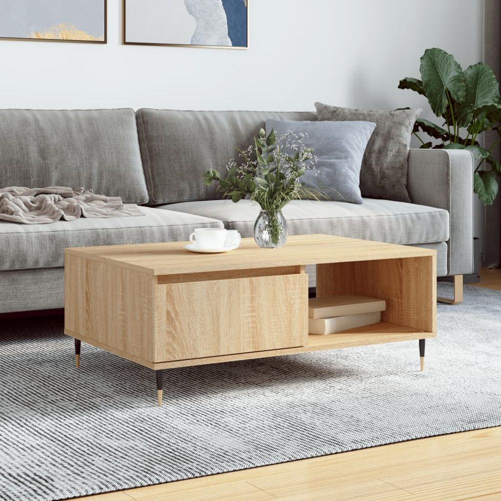 Coffee Table White 90x60x35 cm vidaXL Engineered Wood - Coffee Table from vidaXL
