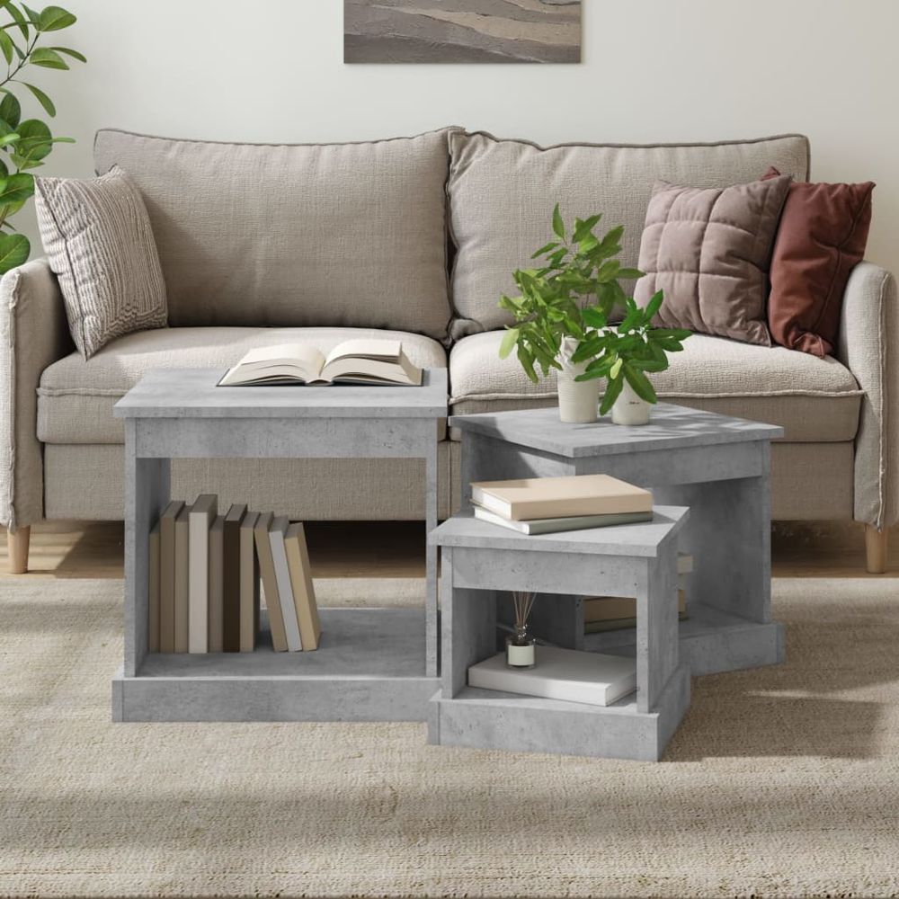 Coffee Tables 3 pcs White Engineered Wood vidaXL - Coffee Table from vidaXL