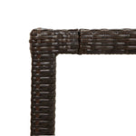 Garden Table Brown vidaXL 190x90x75 cm Tempered Glass and Poly Rattan - Coffee Table from vidaXL