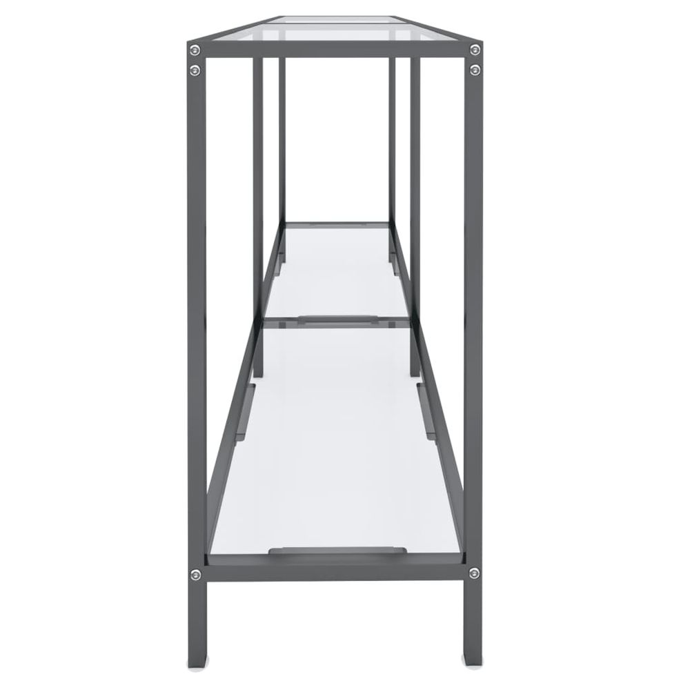 Console Table vidaXL Transparent 140x35x75.5 cm Tempered Glass - Console Table from vidaXL