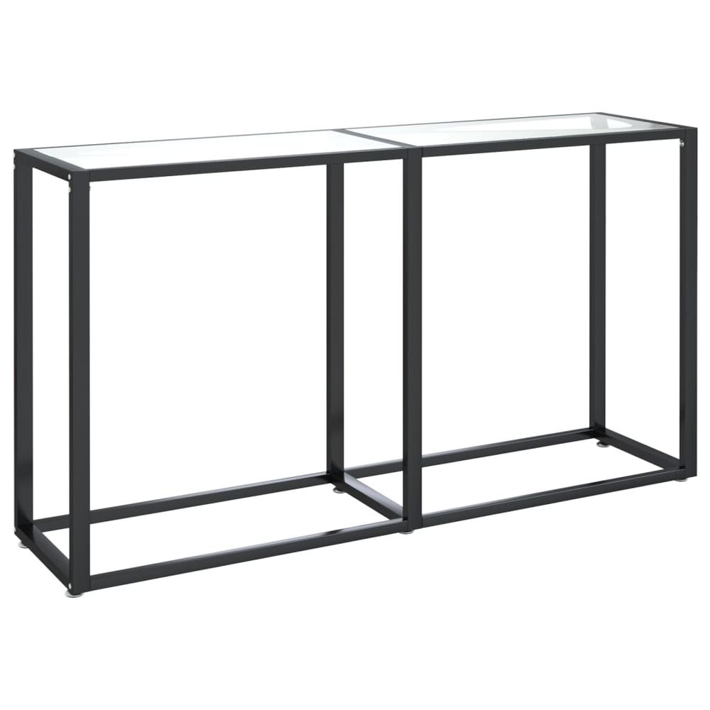 Console Table vidaXL Transparent 140x35x75.5cm Tempered Glass - Console Table from vidaXL