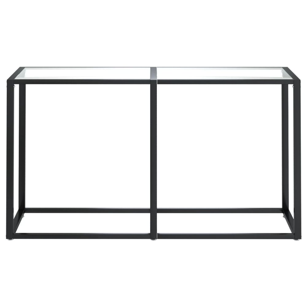Console Table vidaXL Transparent 140x35x75.5cm Tempered Glass - Console Table from vidaXL