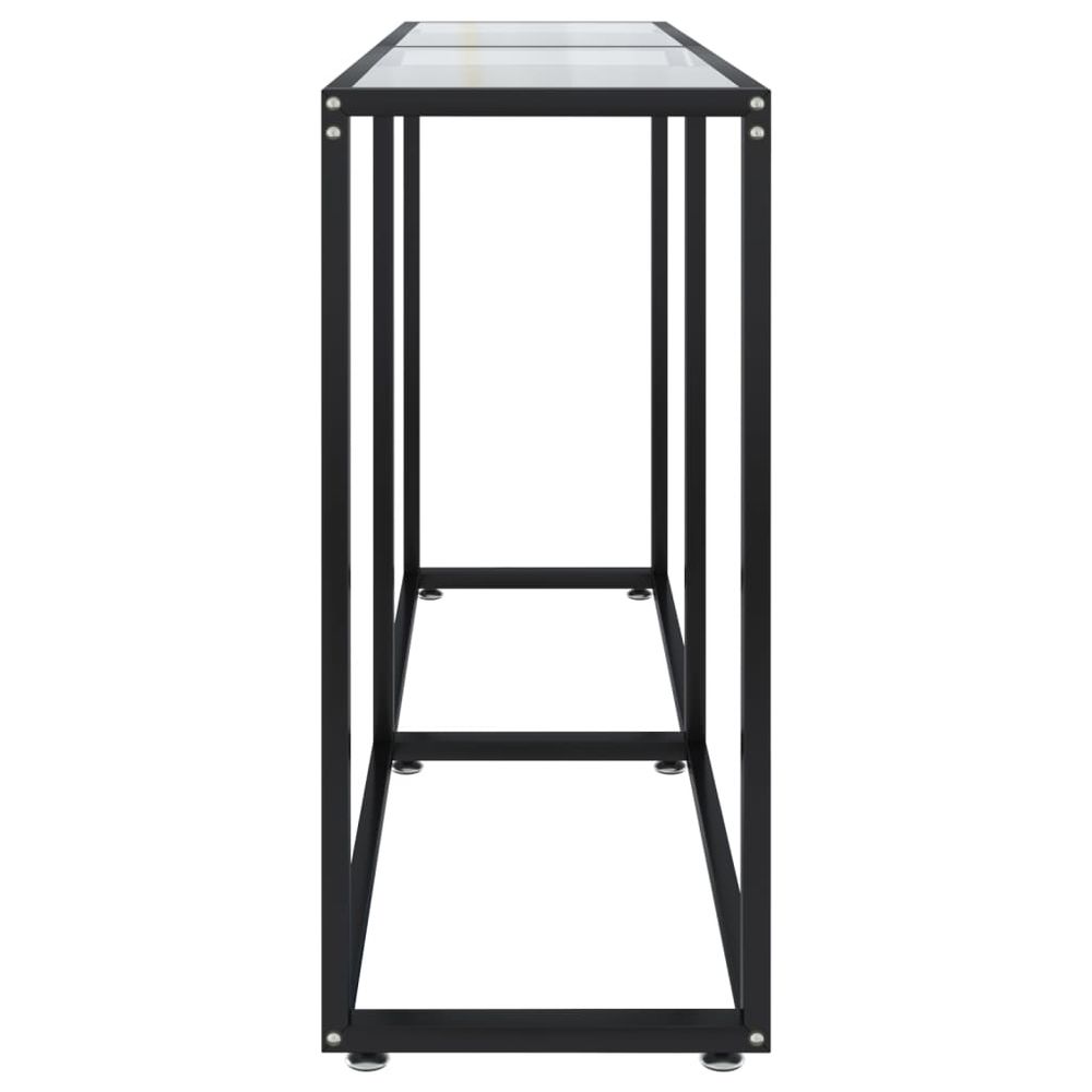 Console Table vidaXL Transparent 140x35x75.5cm Tempered Glass - Console Table from vidaXL