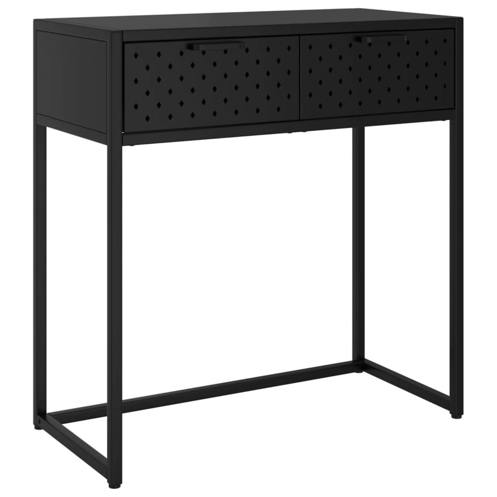 Console Table Black 72x35x75 cm vidaXL Steel - Console Table from vidaXL