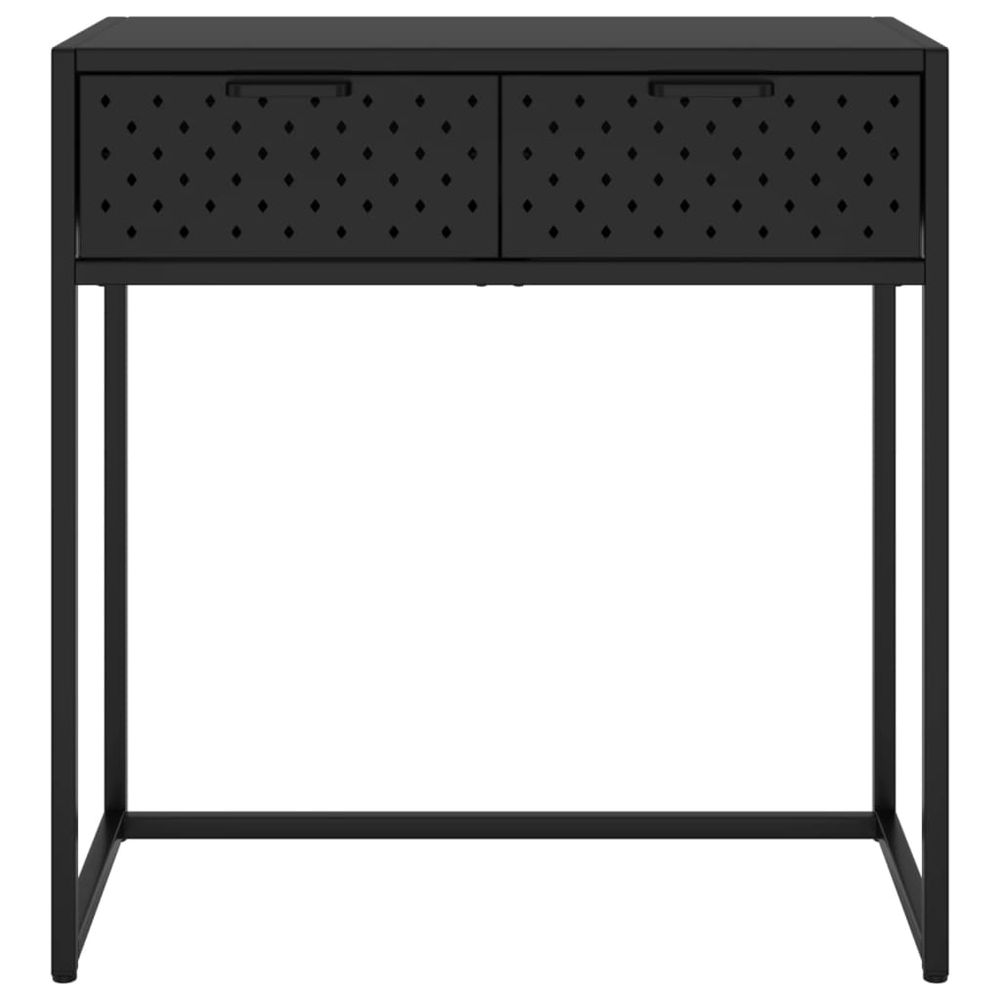 Console Table Black 72x35x75 cm vidaXL Steel - Console Table from vidaXL