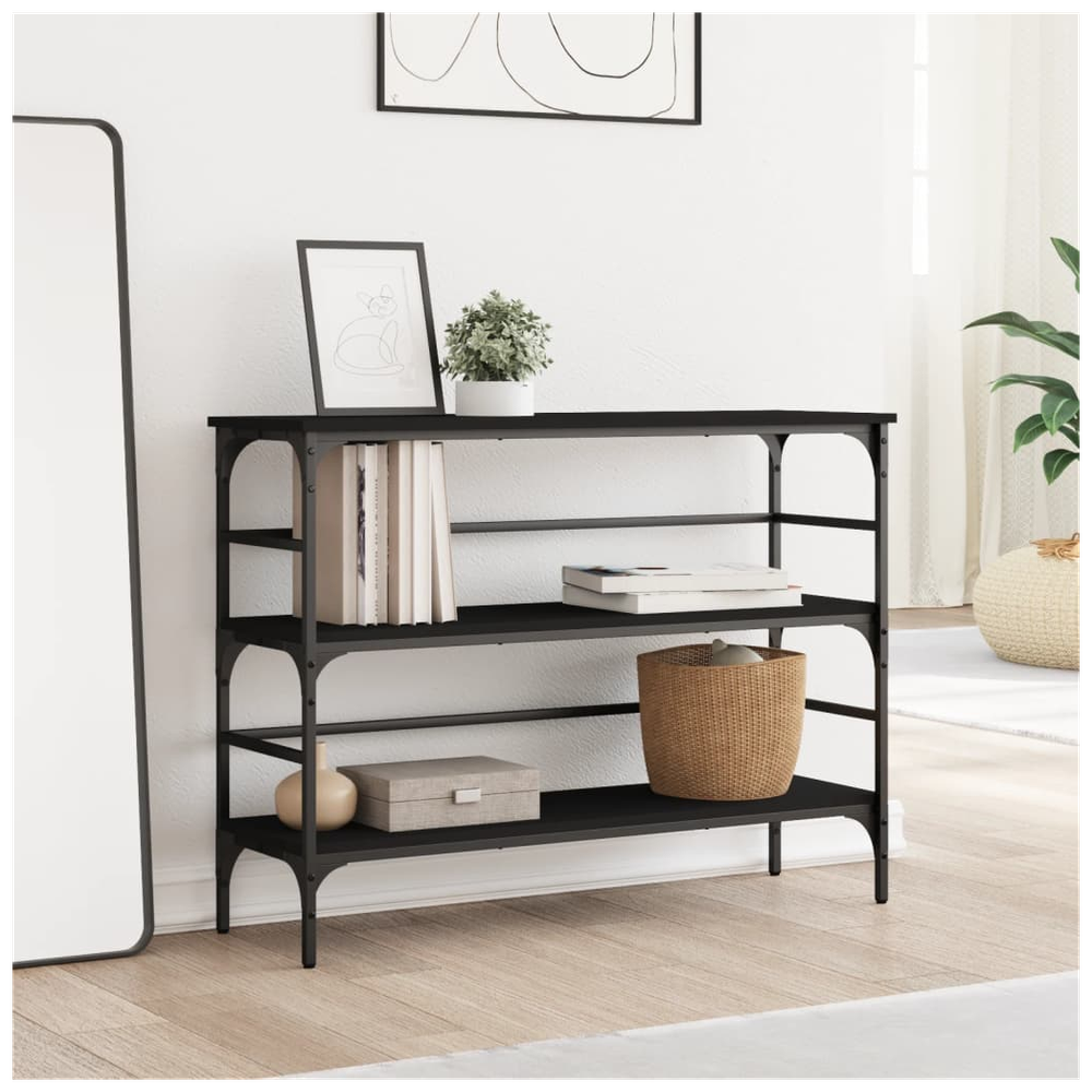 Console Table Black 100x32x75 cm vidaXL Engineered Wood - Console Table from vidaXL