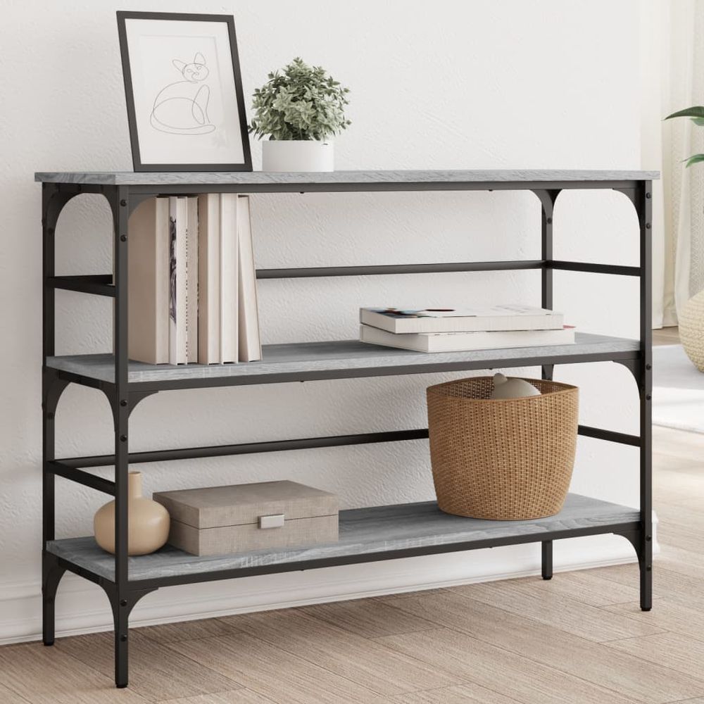 Console Table Black 100x32x75 cm vidaXL Engineered Wood - Console Table from vidaXL